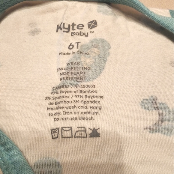 Kyte Baby Pajamas 6T - Picture 2 of 3